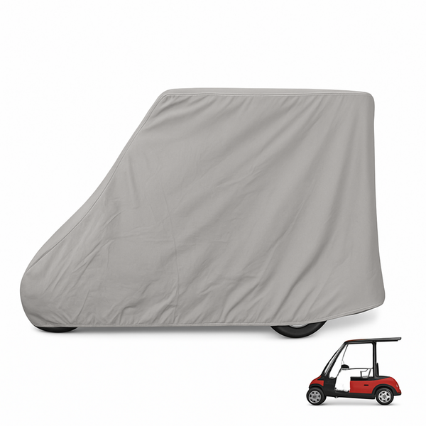 2 Passenger Golf Cart Storage Cover for E-Z-GO 2FIVE, Grey