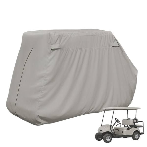 2+2 Passenger Golf Cart Storage Cover (4 Passenger Short Roof 58") Grey