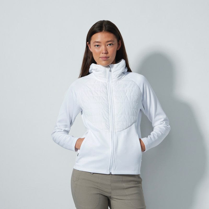 Daily Sports: Women's Allos Hybrid Jacket - White Clothing