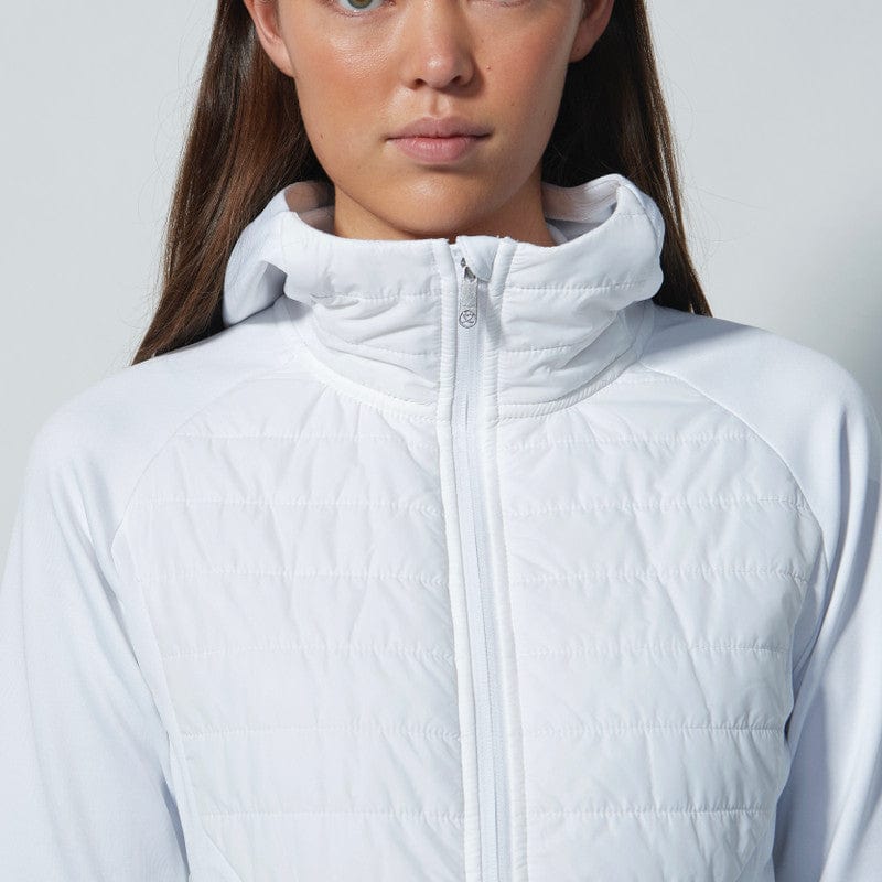 Daily Sports: Women's Allos Hybrid Jacket - White Clothing