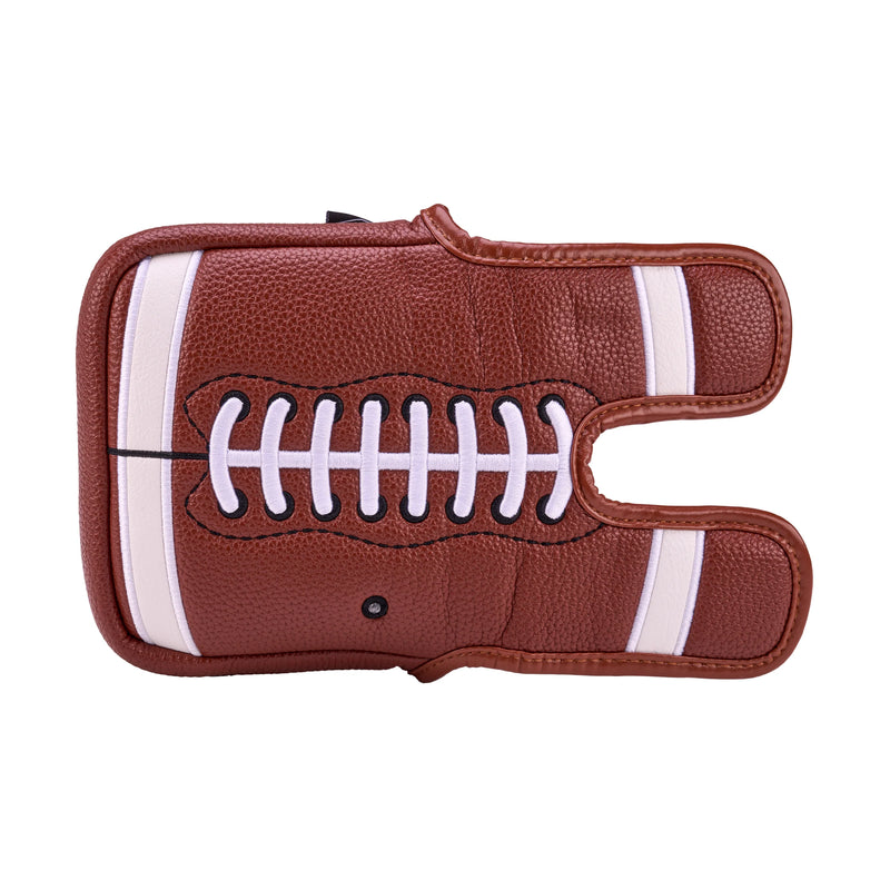 "Go Fore It" Football-Themed Center-Shafted Putter Cover by CMC Design