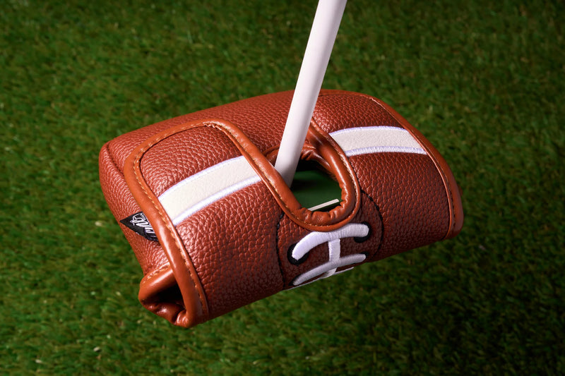 "Go Fore It" Football-Themed Center-Shafted Putter Cover by CMC Design