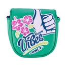 Good Vibes Only Center-Shafted Putter Cover by CMC Design