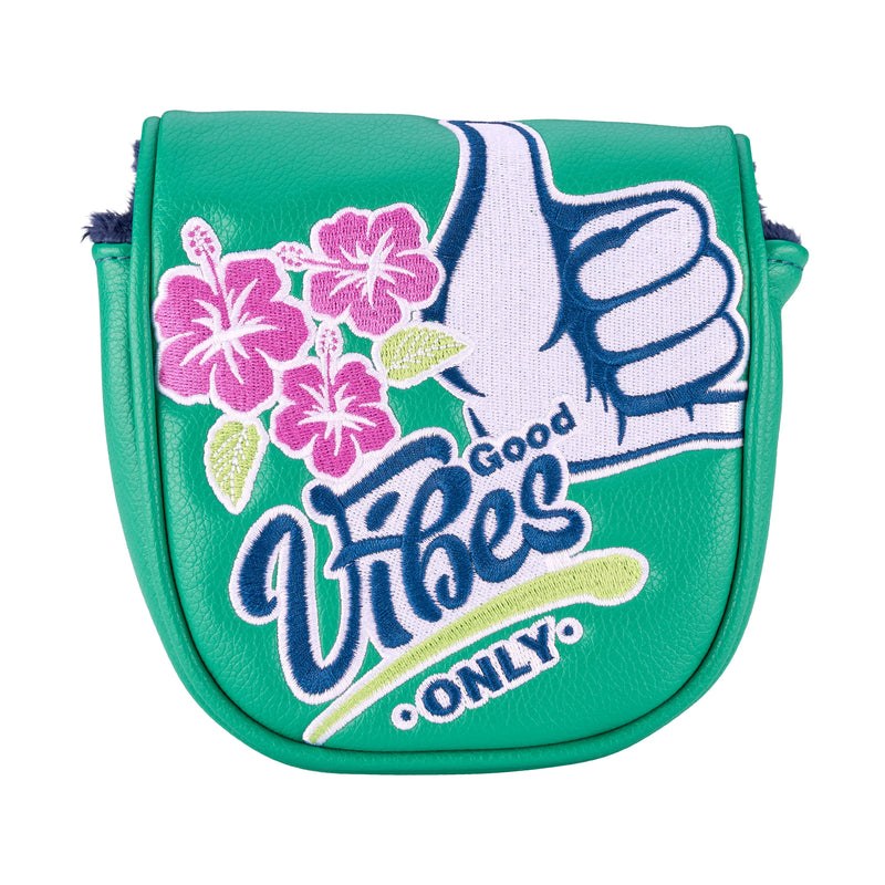 Good Vibes Only Center-Shafted Putter Cover by CMC Design