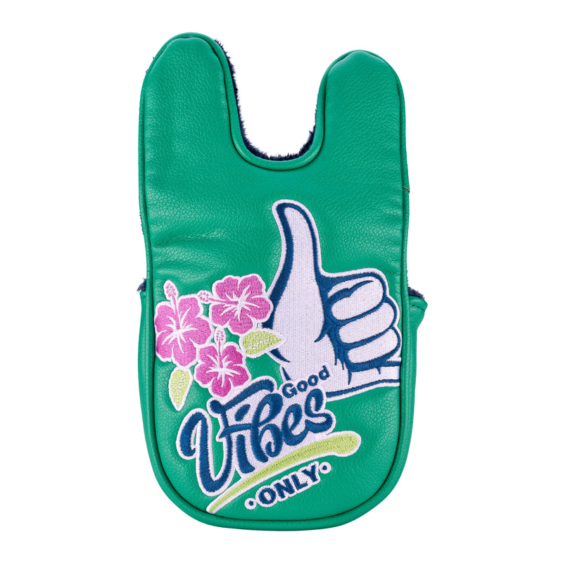 Good Vibes Only Center-Shafted Putter Cover by CMC Design