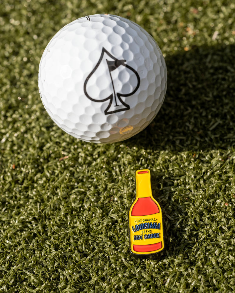 Pins and Aces - Louisiana Hot Sauce Ball Marker