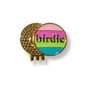 Sassy Caddy: Golf Ball Markers - Birdie Stripe Ball Marker - Hat Clip