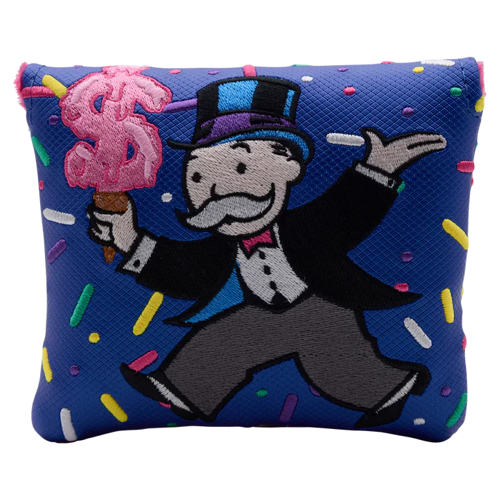 Porte-carte De Score Bettinadi Limité Mr. Monopoly Ice Cream - Bleu, Cuir - Neuf