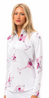 SanSoleil: Ladies UPF 50 SolCool Long Sleeve Zip Mock - 900463