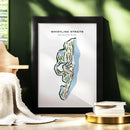 Whistling Straits, Sheboygan Wisconsin - Printed Golf Courses