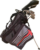 Microfiber Golf Towels - Firefighter Axe - Thin Red Line Golf Towel with Carabiner Clip - Cool Gift Ideas