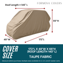 8 Passenger Golf Cart Storage Cover Taupe