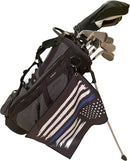 Microfiber Golf Towels - Police Thin Blue Line Golf Towel with Carabiner Clip - Cool Gift Idea