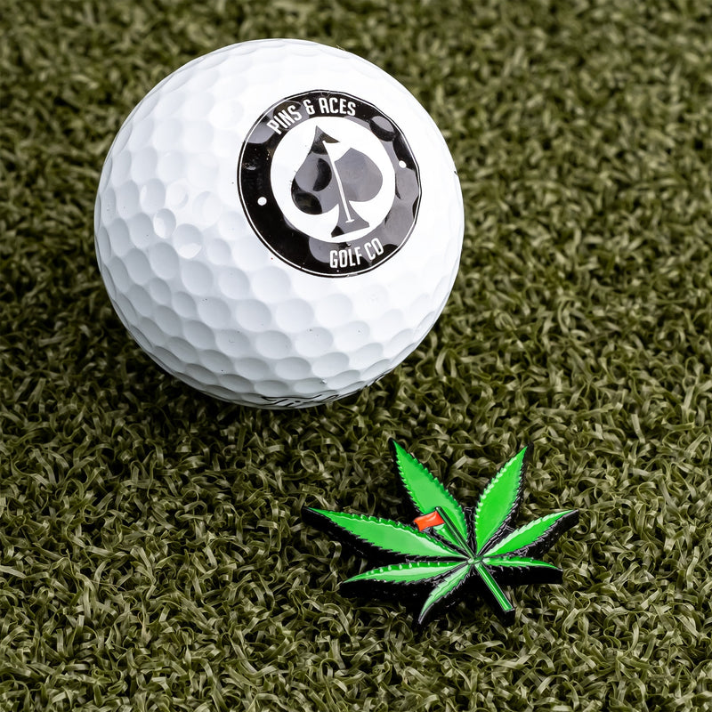 Pins and Aces - Pot Leaf Ball Marker