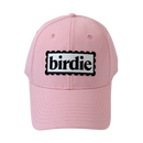 Sassy Caddy: Pink Performance Hat - Black & White Birdie Patch