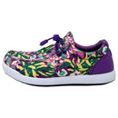 SKŌNI Women's Golf Shoe Waterproof- Purple Floral