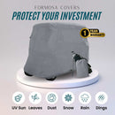 4 Passenger Golf Cart Storage Cover (4 Seater Long Roof 80") Grey