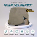 4 Passenger Golf Cart Storage Cover (4 Seater Long Roof 80") Taupe