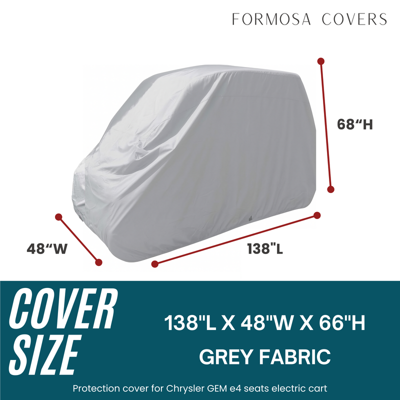4 Passenger Golf Cart Storage Cover Exclusive for Polaris GEM e4 Model