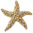 Starfish 3D Crystal Ball Marker & Hat Clip by ReadyGOLF