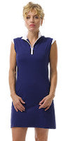SanSoleil: Ladies UPF 50 SolStyle Cool Sleeveless Zip Mock Dress - 900724S