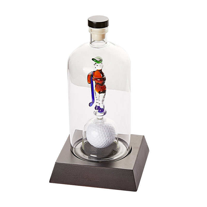 Golfer Decanter Whiskey Decanter - The Wine Savant, Golf Gifts for Both Men & Women, Golf Accessories, Golfer Gifts, Based on A Replica Human Golfing (750ml Decanter)