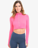 BloqUV: Women's UPF 50 Full Zip Crop Top (4010)
