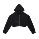 Essential Cropped Zip Hoodie