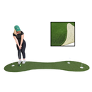 3 x 10 Indoor/Outdoor Putting Green with White Natural Rubber