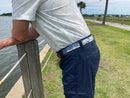 Shem Creek Hand-stitched Needlepoint Belt by Charleston Belt