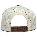 Longhorn Golf Hat | Snapback Cap | Built-in Magnetic Ball Marker Holder + Marker Included | Adjustable Tan Bull Skull