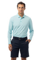 SanSoleil: Men's UPF 50 SolMelanage Ice Mini Stripe Polo - 900841MM