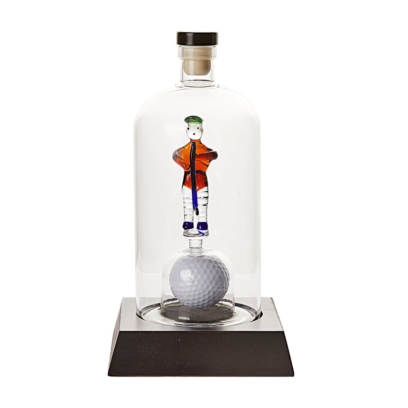 Golfer Decanter Whiskey Decanter - The Wine Savant, Golf Gifts for Both Men & Women, Golf Accessories, Golfer Gifts, Based on A Replica Human Golfing (750ml Decanter)