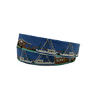 Shem Creek Hand-stitched Needlepoint Belt by Charleston Belt