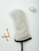 Just 4 Golf: Sherpa Fairway Headcover  - Cream with Navy Trim