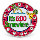 Bonjoc: It's 5:00 Somewhere Ball Marker & Hat Clip - Pink
