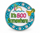 Bonjoc: It's 5:00 Somewhere Ball Marker & Hat Clip -  Blue
