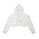 Essential Cropped Zip Hoodie