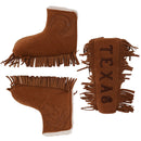 Texas Cowboy Embroidered Blade Putter Cover with Tassels