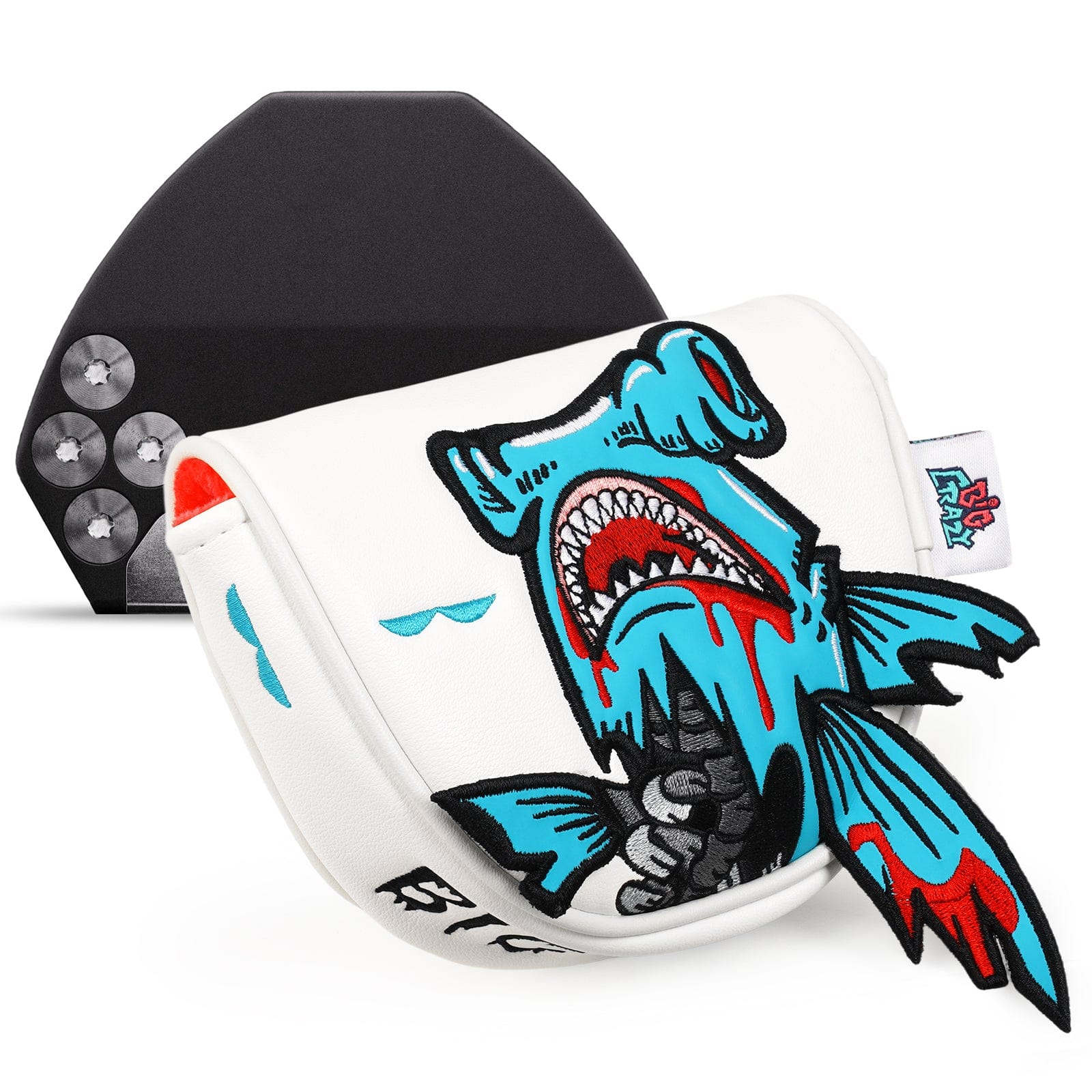 Turtle Shell Putter Cover Shark OZ.1 Center Shafted Putter Cover | ReadyGOLF