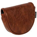 Brown PU Leather OZ.1 Embroidered Center-Shafted Putter Cover by Craftsman Golf