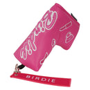 Pink "Birdie" Embroidered Blade Putter Cover