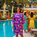 Greenwich Tunic Dress in Sugar Magnolia Cobalt