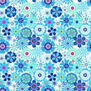 Vero Beach Tunic Dress in Power Flower Blue
