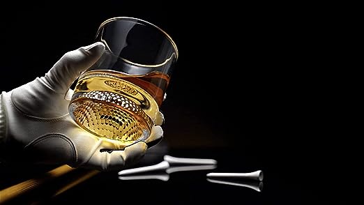The Wine Savant Golf Ball Whiskey Glasses Set of 2-8oz Golf Gifts - Unique Whiskey Golf Glasses Set - Golf Gifts For Men & Women - Gifts for Golfers Golf Accessories Golf Ball Glasses (2 pack)