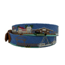 Shem Creek Hand-stitched Needlepoint Belt by Charleston Belt
