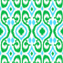 Kiawah Country Club Skort in Ikat Island Turquoise and Kelly Green
