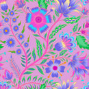 Scottsdale Pleated Hem Skort in Jozy's Posies Hot Pink