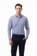 SanSoleil: Men's UPF 50 SolMelanage Ice Mini Stripe Polo - 900841MM