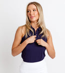 COEUR Sleeveless Golf Polo by Calliope